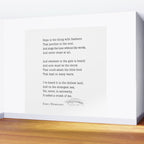 Emily Dickinson Hope is the thing with feathers  Wall Mural Gallery Image 2