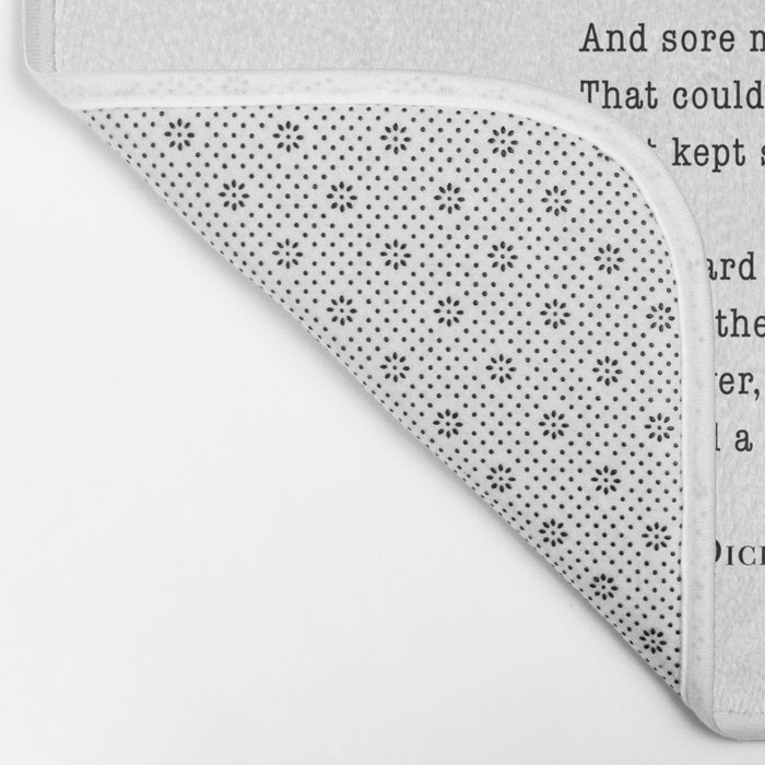 Emily Dickinson Hope is the thing with feathers  Bath Mat Gallery Image 2