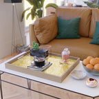 Tribal Husk - yellow Serving Tray Gallery Image 2