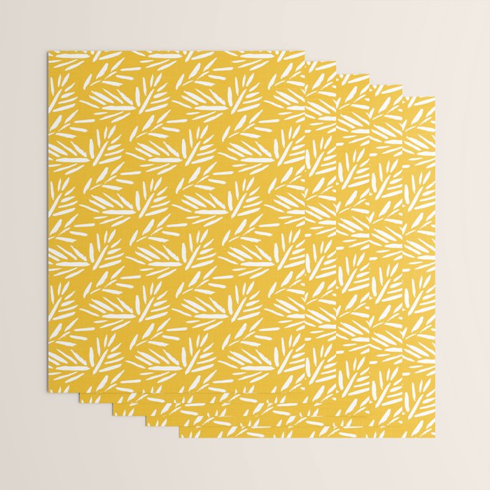 Tribal Husk - yellow Wrapping Paper Gallery Image 3