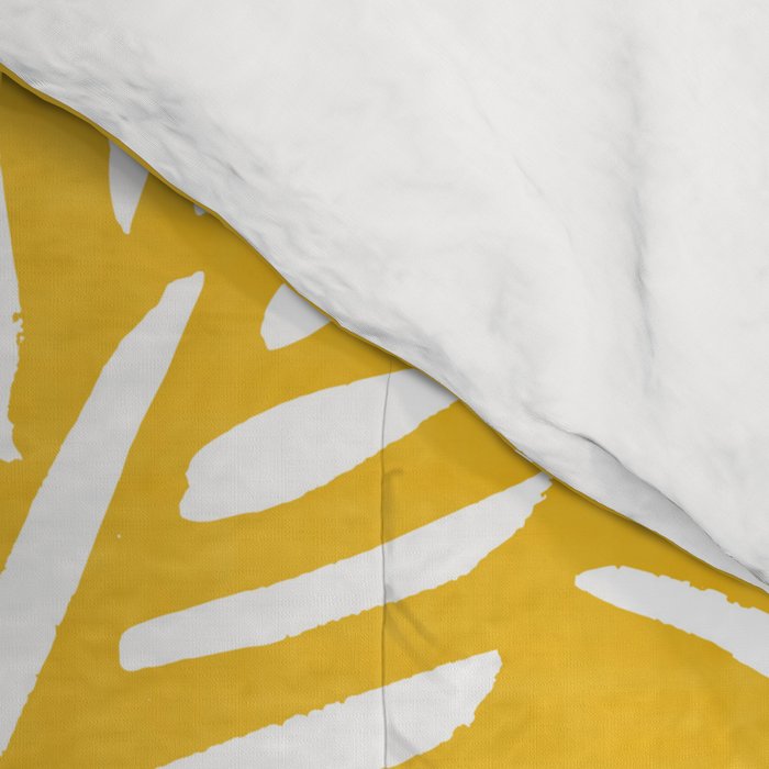 Tribal Husk - yellow Comforter Gallery Image 4