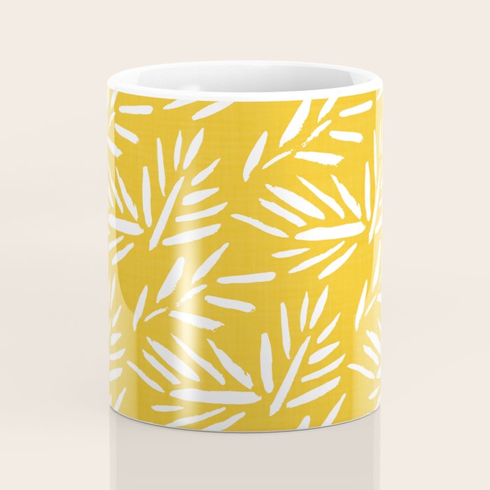Tribal Husk - yellow Coffee Mug Gallery Image 4