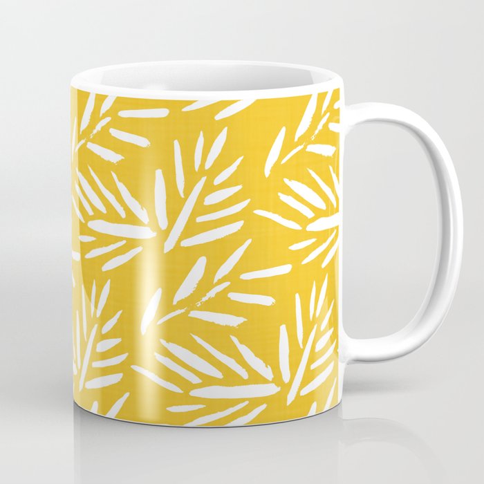 Tribal Husk - yellow Coffee Mug Gallery Image 1