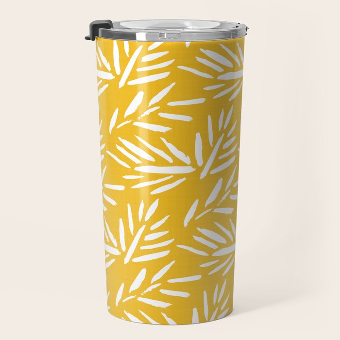 Tribal Husk - yellow Travel Mug Gallery Image 3