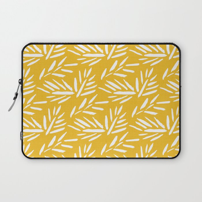 Tribal Husk - yellow Laptop Sleeve Gallery Image 1