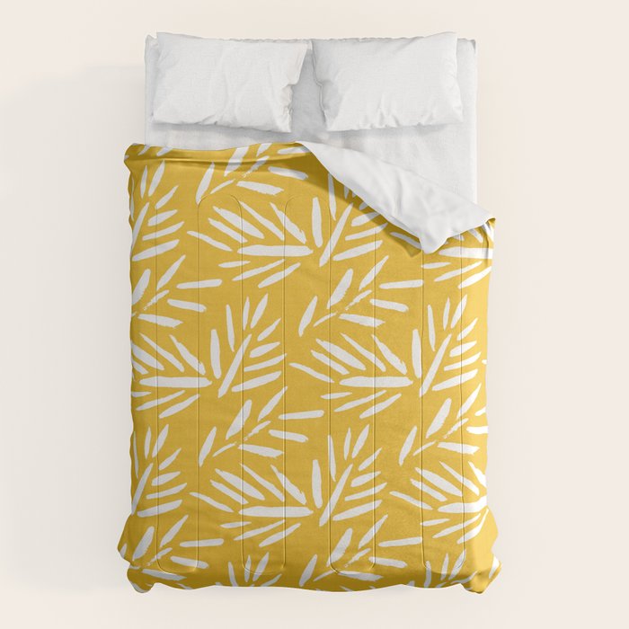 Tribal Husk - yellow Comforter Gallery Image 1