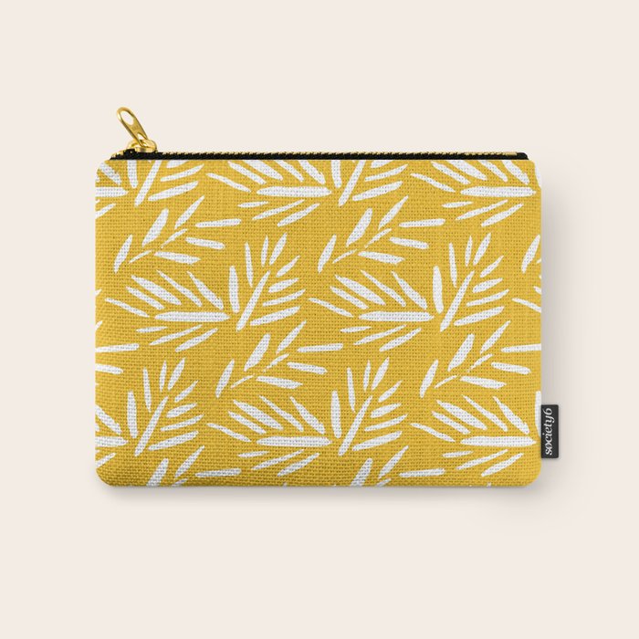 Tribal Husk - yellow Carry All Pouch Gallery Image 1