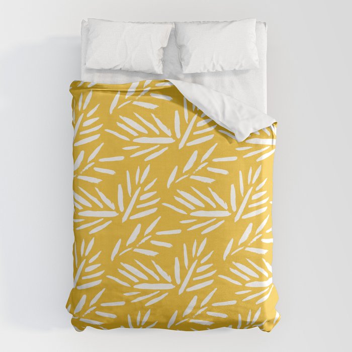 Tribal Husk - yellow Duvet Cover Gallery Image 6