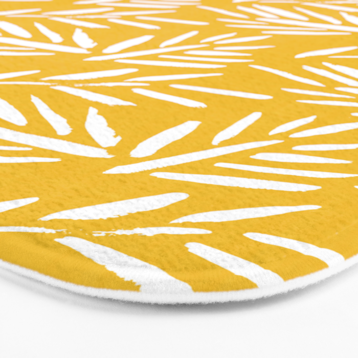 Tribal Husk - yellow Bath Mat Gallery Image 3