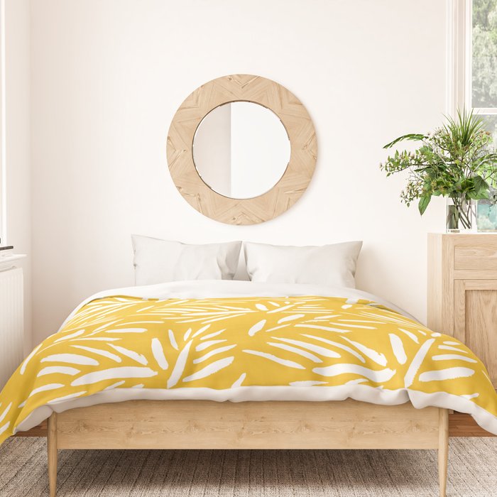 Tribal Husk - yellow Duvet Cover Gallery Image 3