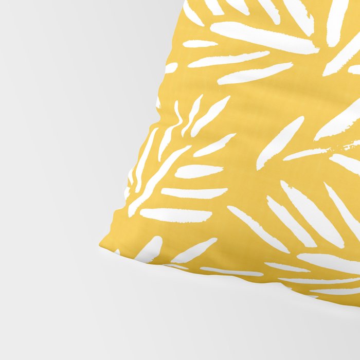 Tribal Husk - yellow Pillow Sham Gallery Image 4