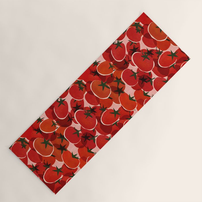 Multi Tomatoes Yoga Mat Gallery Image 1