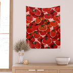 Multi Tomatoes Wall Tapestry Gallery Image 2