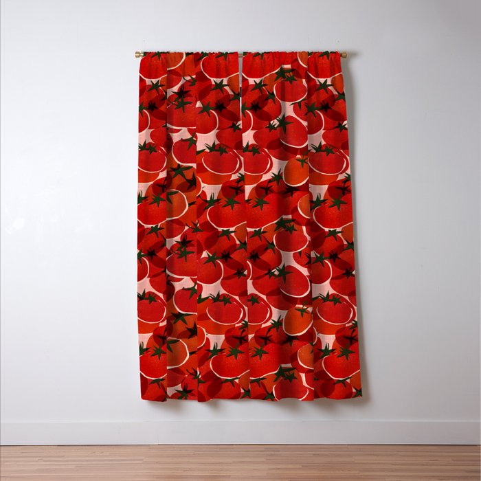 Multi Tomatoes Window Curtain Gallery Image 3