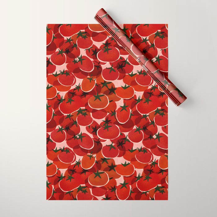 Multi Tomatoes Wrapping Paper Gallery Image 1
