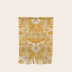 Gothic Halloween Damask - marigold and cream  Wall Hanging Gallery Image 1