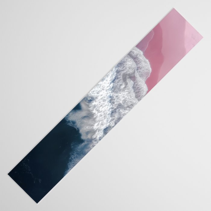 Pink Shoreline - Aerial Ocean Photography Print Table Runner Gallery Image 3