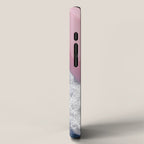 Pink Shoreline - Aerial Ocean Photography Print iPhone Case Gallery Image 2