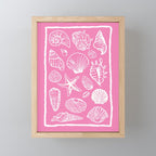 Pink Seashells Mini Art Print Gallery Image 1