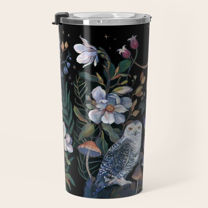 Owls Mushroom Magnolia Travel Mug Gallery Image 3