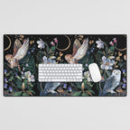 Owls Mushroom Magnolia Desk Mat Gallery Image 1