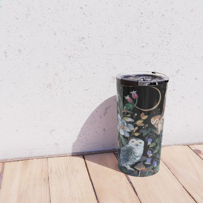 Owls Mushroom Magnolia Travel Mug Gallery Image 4