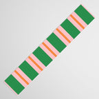 Bold Stripes Green Pink Orange Pattern Table Runner Gallery Image 3