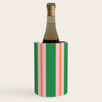 Bold Stripes Green Pink Orange Pattern Wine Chiller Gallery Image 2