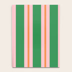 Bold Stripes Green Pink Orange Pattern Notebook Gallery Image 4