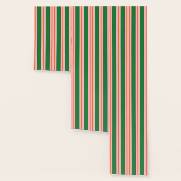 Bold Stripes Green Pink Orange Pattern Wallpaper Gallery Image 3