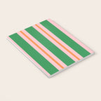 Bold Stripes Green Pink Orange Pattern Notebook Gallery Image 3