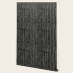 Herringbone Cream on Black Wallpaper Gallery Image 2