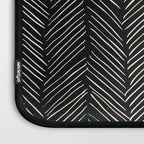 Herringbone Cream on Black Laptop Sleeve Gallery Image 3