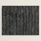 Herringbone Cream on Black Jigsaw Puzzle Gallery Image 1