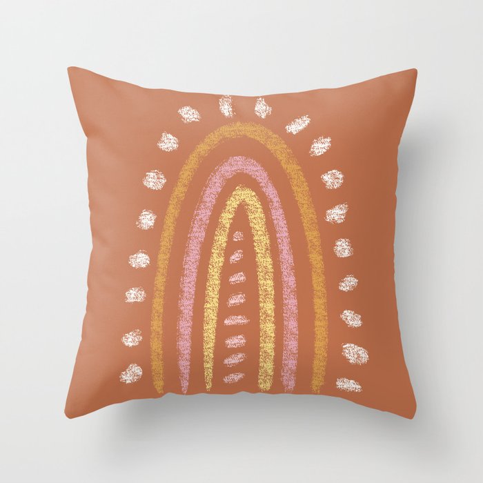 Earth Rainbow  Throw Pillow Gallery Image 1