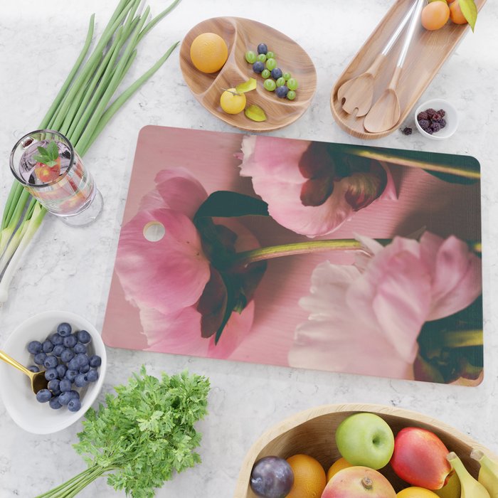 Pink Peony Love Cutting Board Gallery Image 2