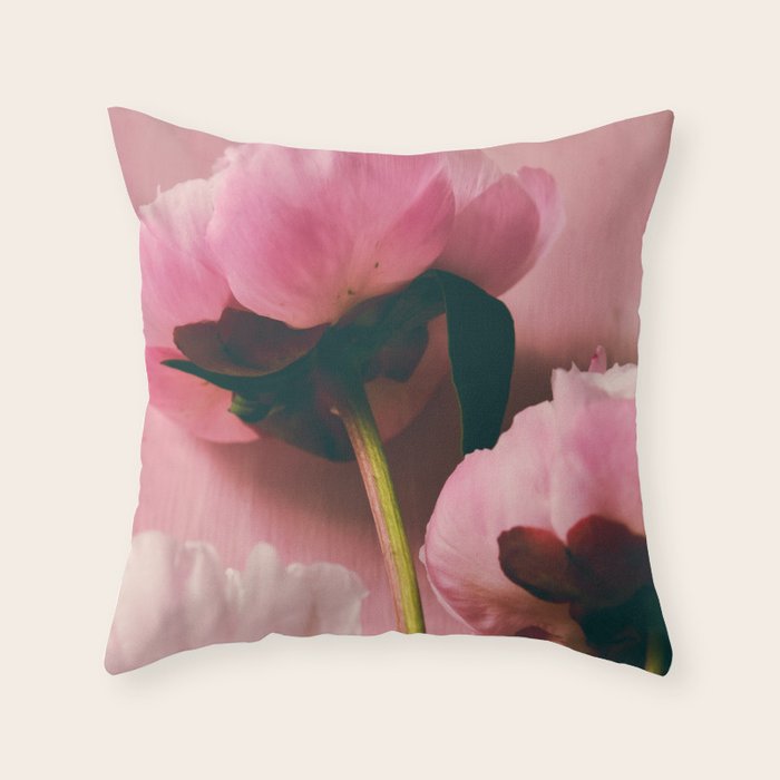 Pink Peony Love Throw Pillow Gallery Image 6