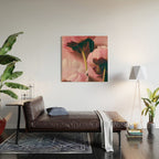 Pink Peony Love Wood Wall Art Gallery Image 2
