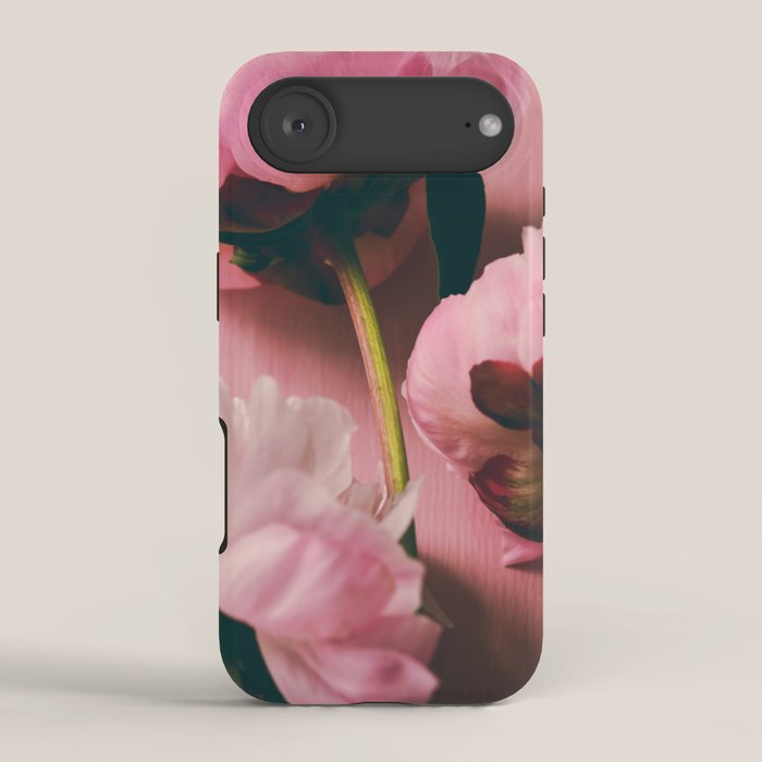 Pink Peony Love iPhone Case Gallery Image 2
