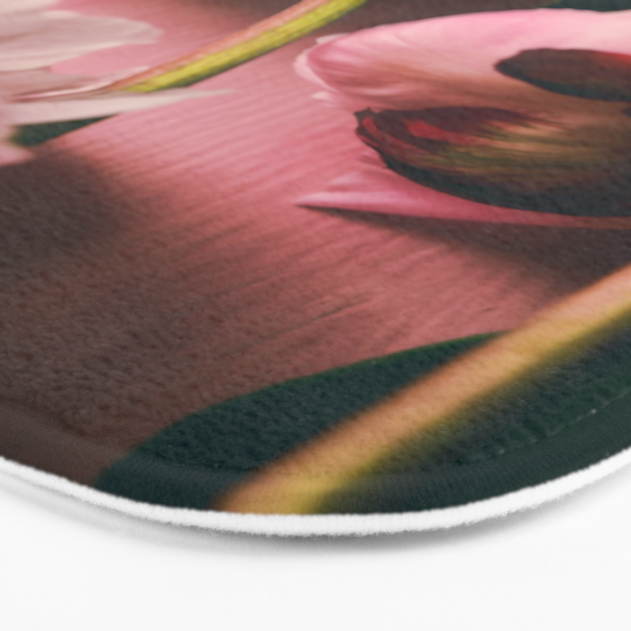 Pink Peony Love Bath Mat Gallery Image 3
