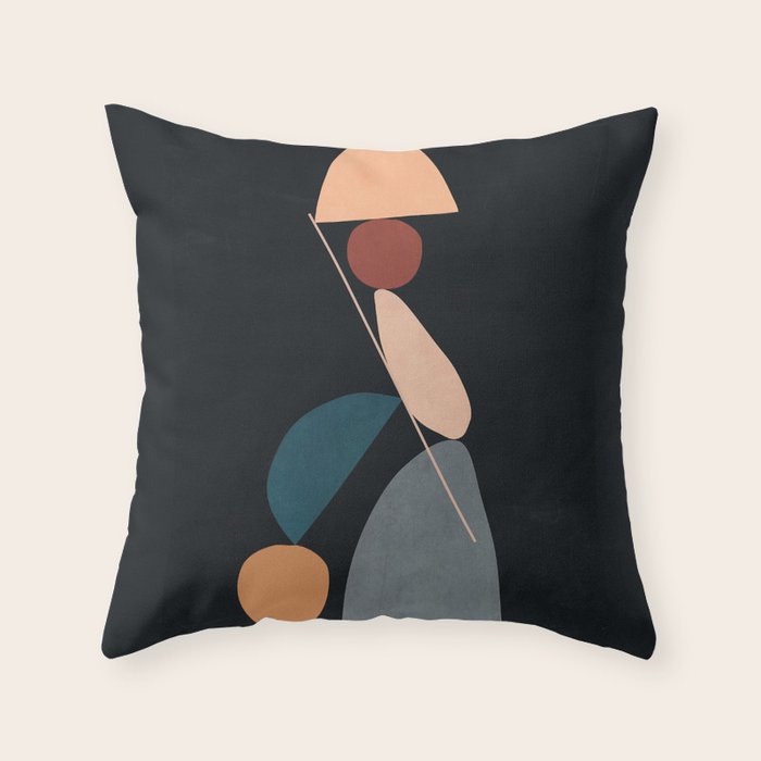 Abstract Stones 16 Throw Pillow Gallery Image 6