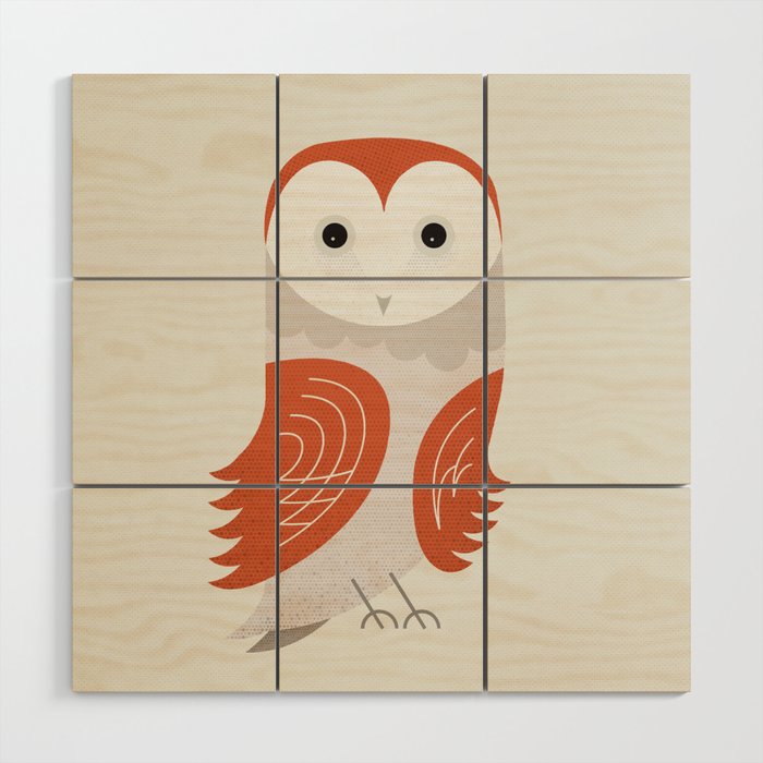 Whimsy Barn Owl Wood Wall Art Gallery Image 1