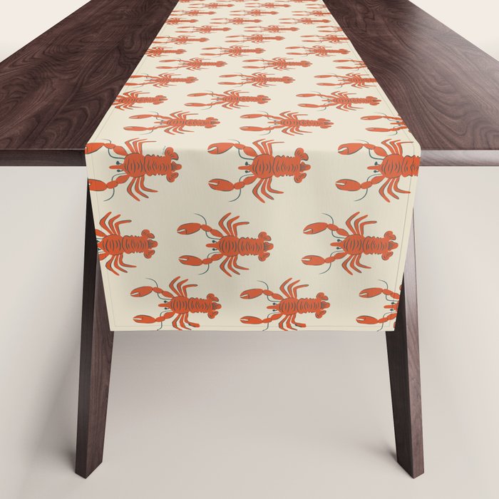 Coastal Lobsters Nautical Crustacean Table Runner Gallery Image 1
