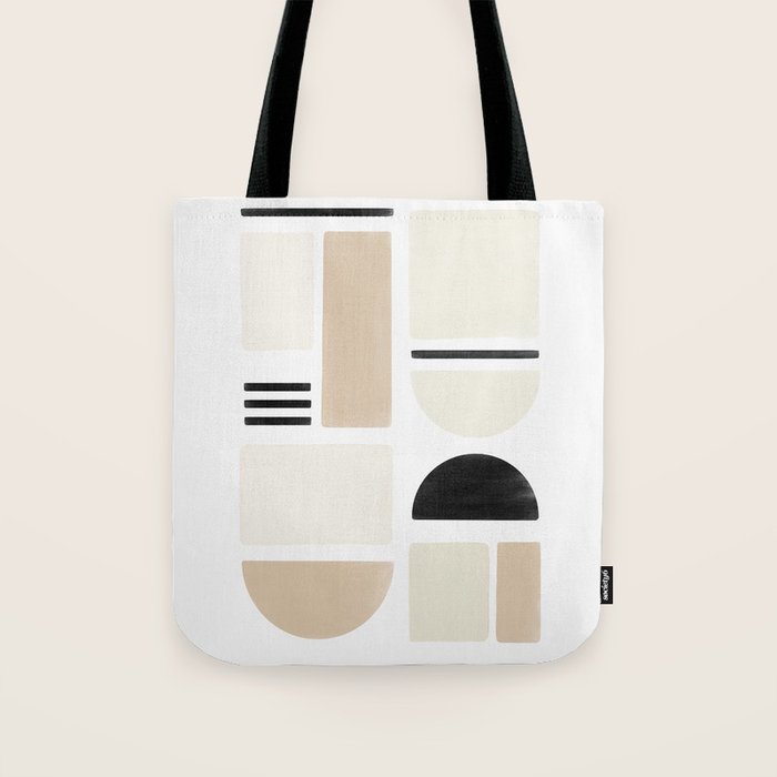 Geometrics | Black Tote Bag Gallery Image 1