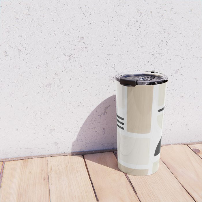 Geometrics | Black Travel Mug Gallery Image 4