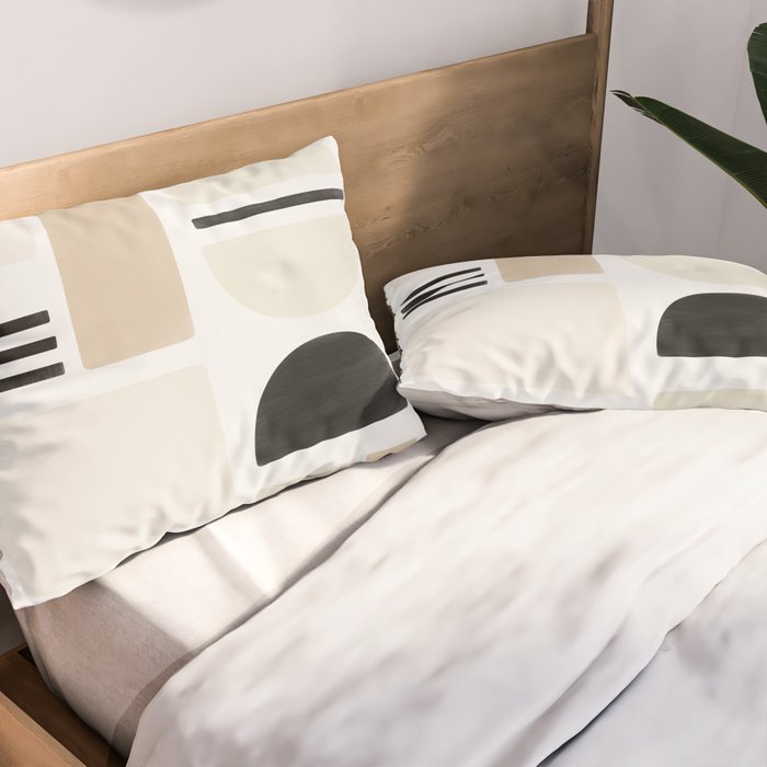 Geometrics | Black Pillow Sham Gallery Image 2