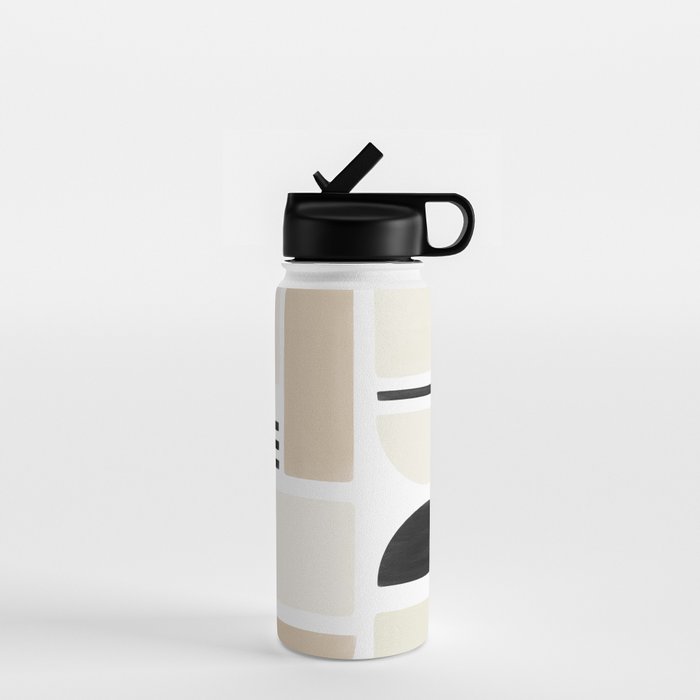 Geometrics | Black Water Bottle Gallery Image 1