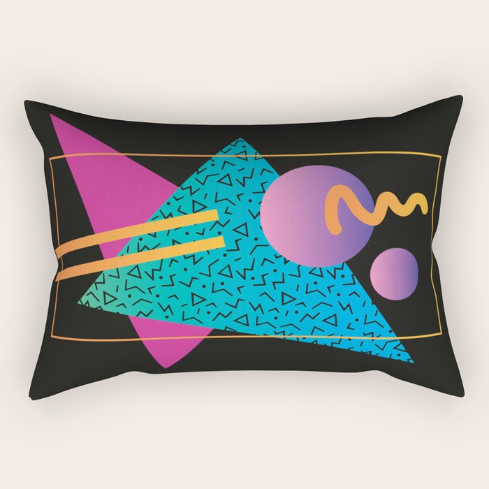 Memphis Pattern 24 - 80s / 90s Retro Rectangular Pillow Gallery Image 2