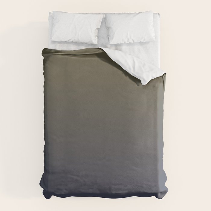 Ombre River Bed Blue Olive Duvet Cover Gallery Image 6