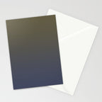 Ombre River Bed Blue Olive Stationery Card Gallery Image 2